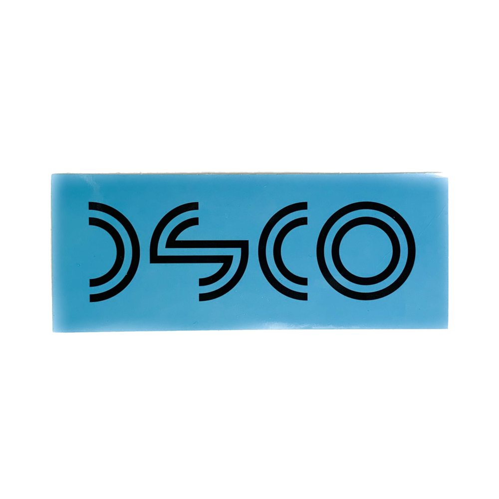 DSCO Sticker Logo Cyan
