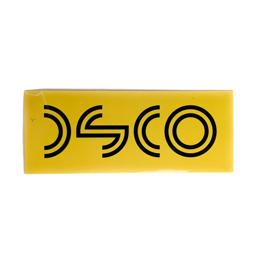 DSCO Sticker Logo Yellow