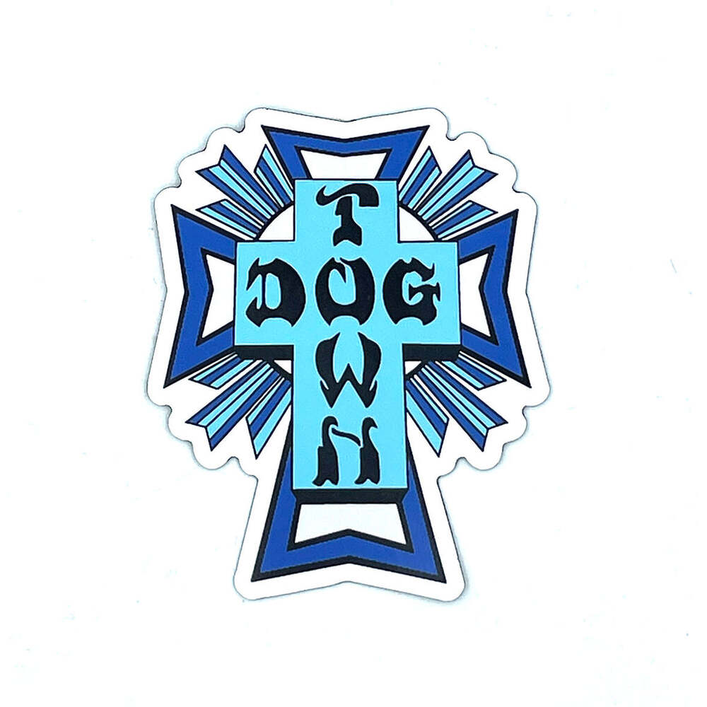 Dogtown Magnet Cross Logo Blue