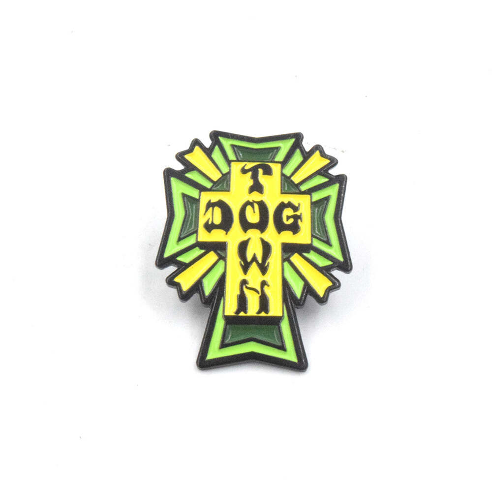 Dogtown Pin Cross Logo Green
