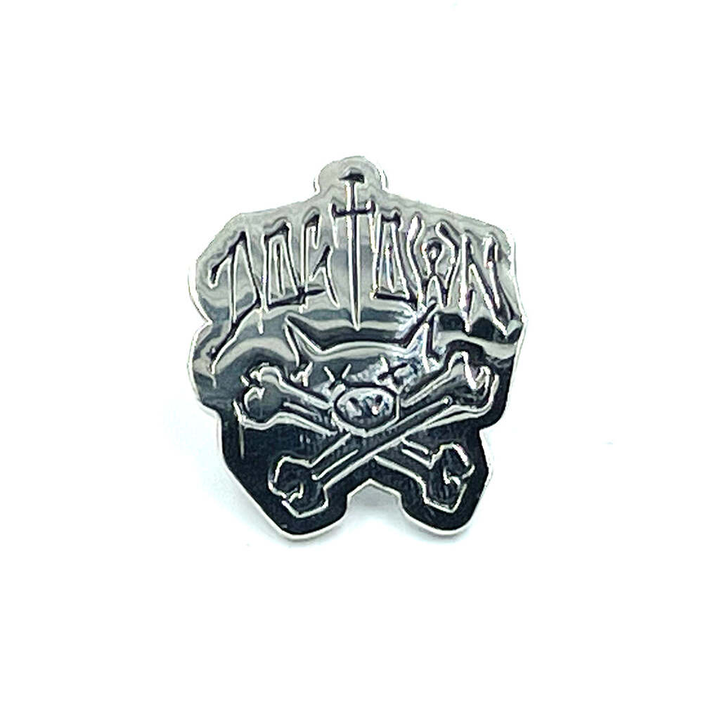 Dogtown Pin Pig and Bones Silver