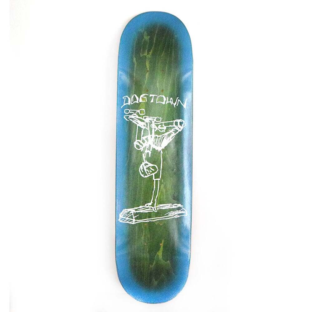 Dogtown Deck 8.5 Curb Plant Street (Art by Mark Gonzales) Assorted Stains/Blue Fade