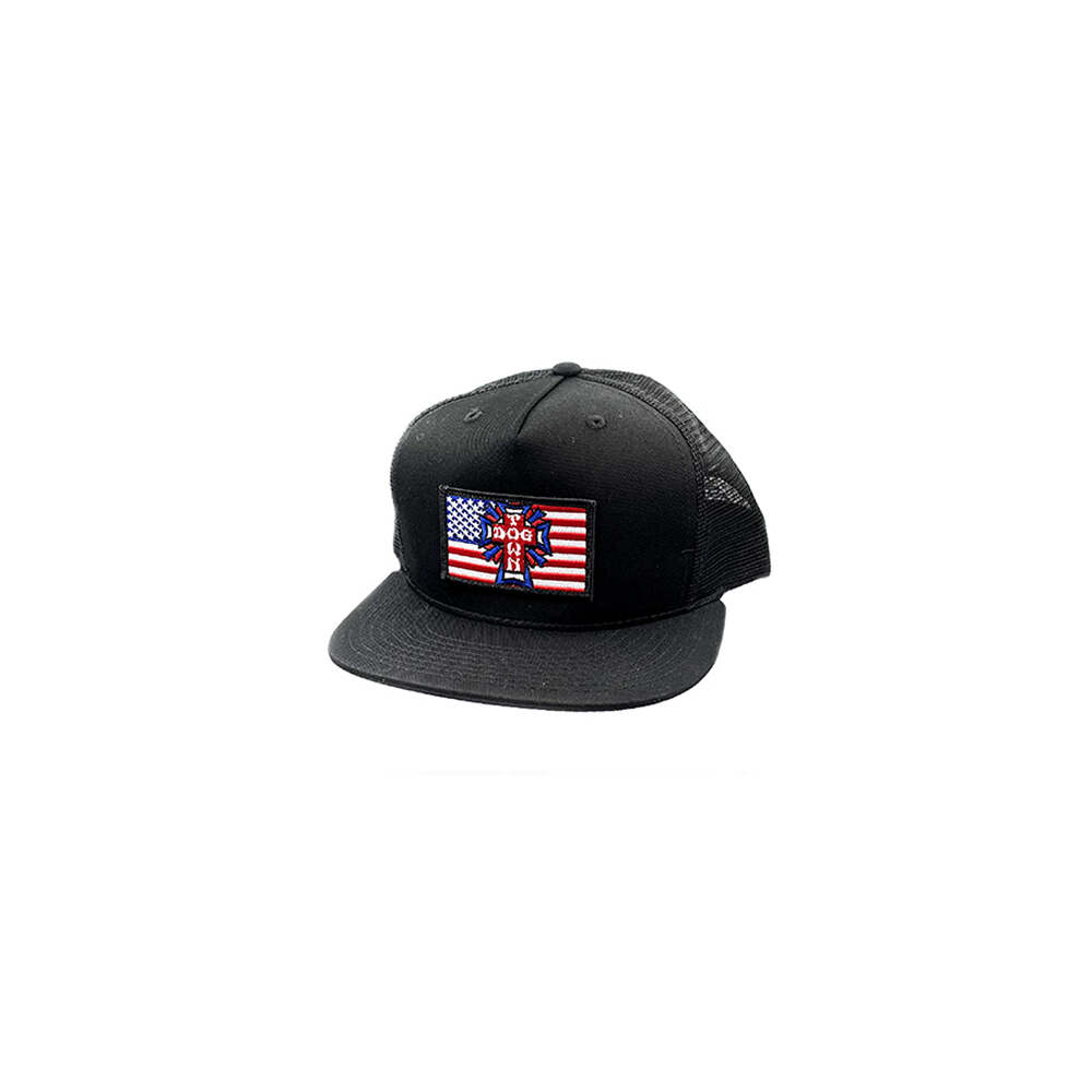 Dogtown Hat Flag Patch Mesh Black