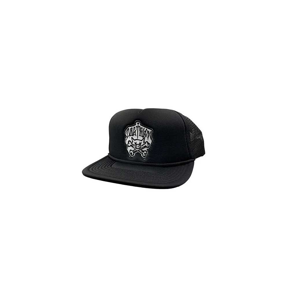 Dogtown Hat Pig & Bones Patch Mesh Snapback Black