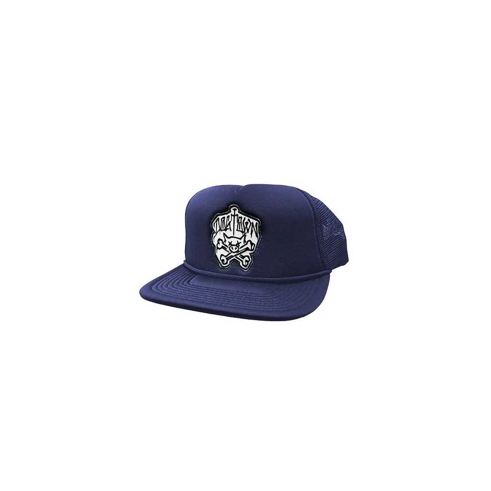Dogtown Hat Pig & Bones Patch Mesh Snapback Navy