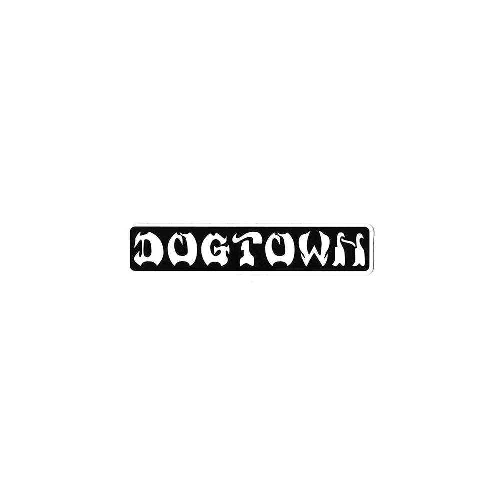 Dogtown Sticker 8" Bar Logo Black/White