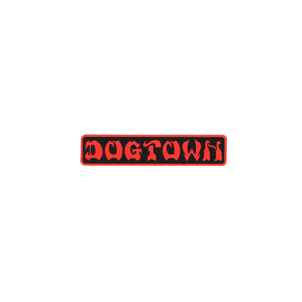 Dogtown Sticker 8" Bar Logo Black/Red