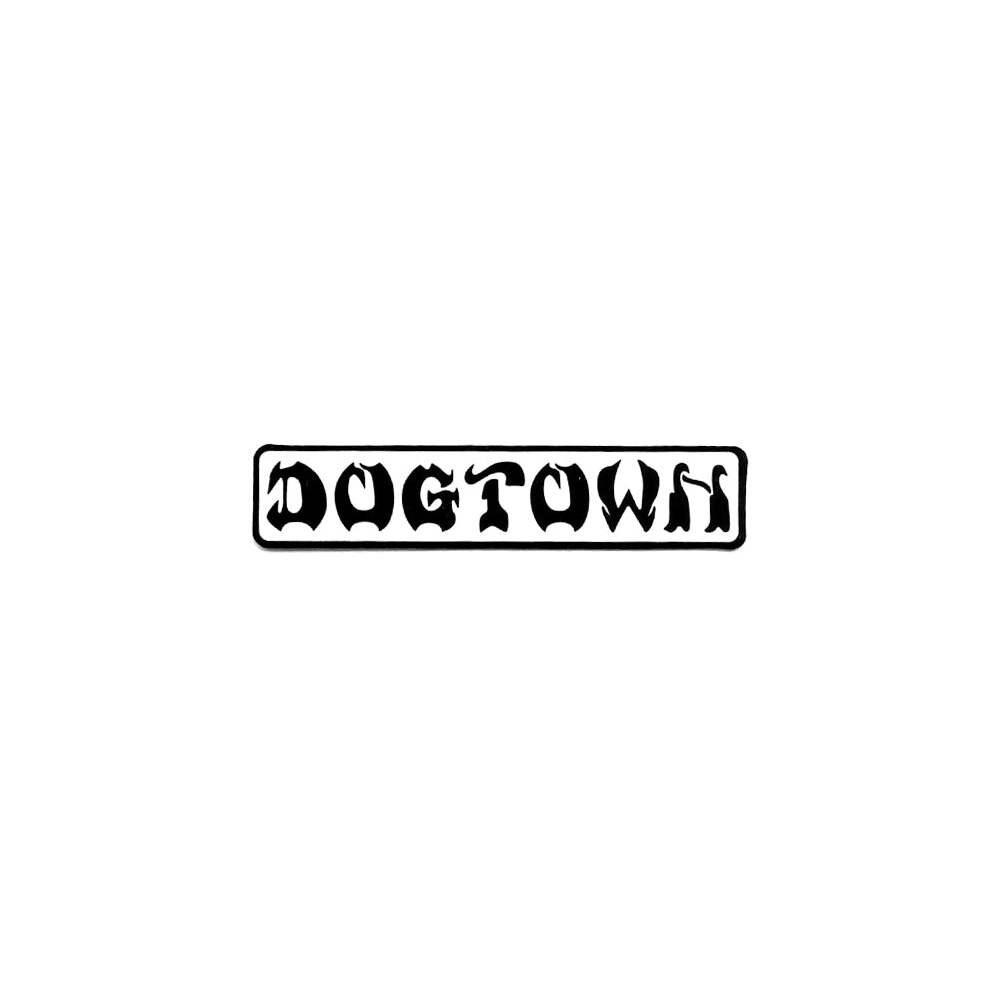 Dogtown Sticker 8" Bar Logo White/Black