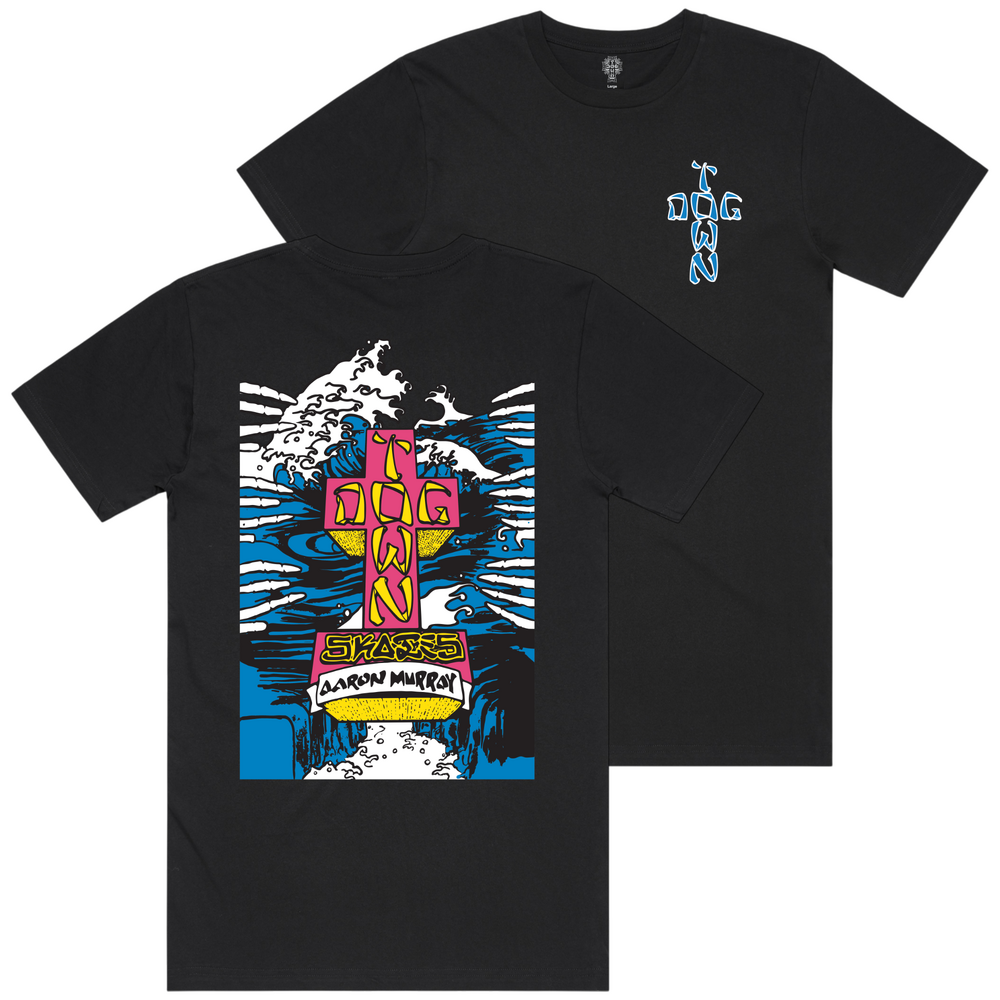 Dogtown Tee Aaron Murray Fingers 80s (S) Black