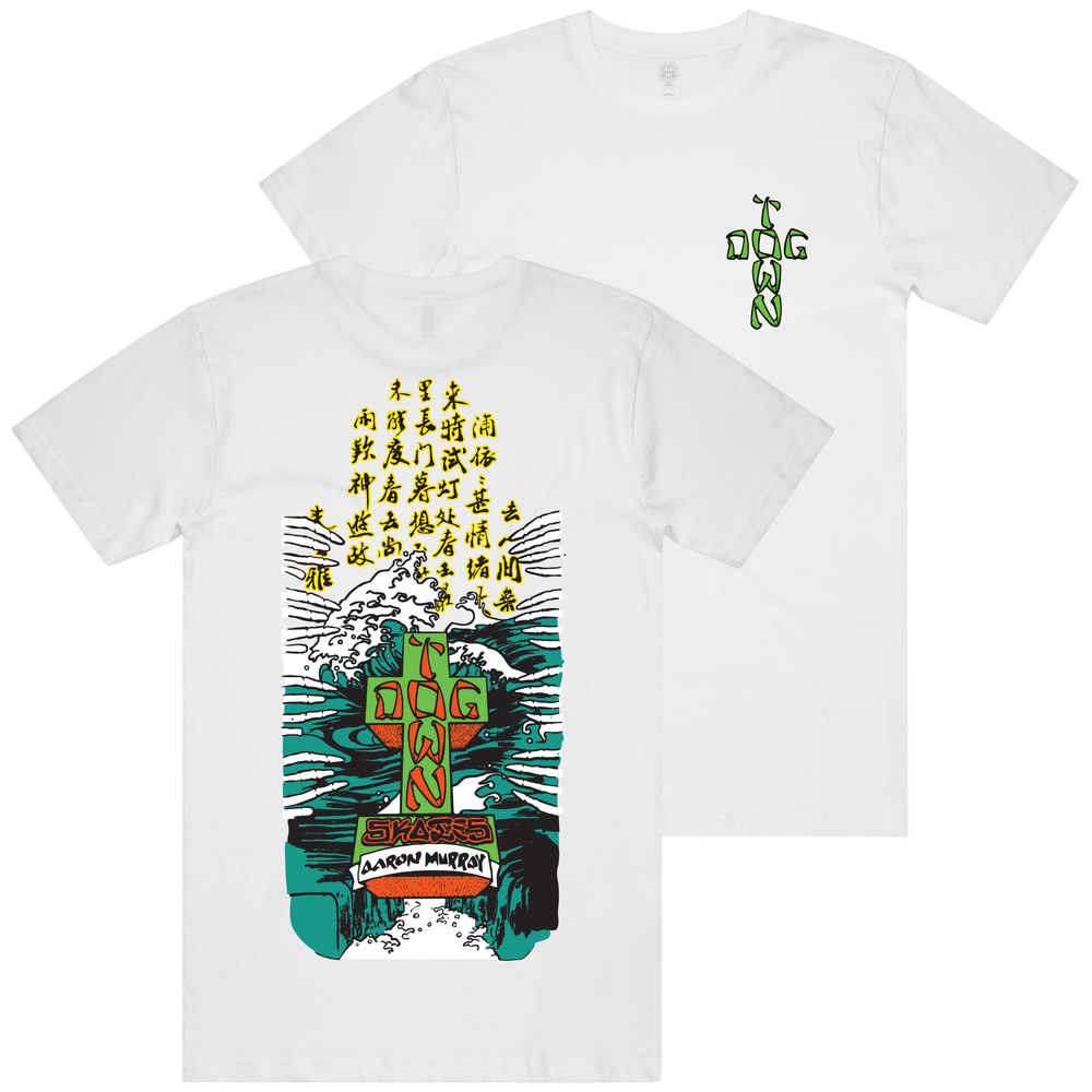 Dogtown Tee (S) Aaron Murray Kanji White