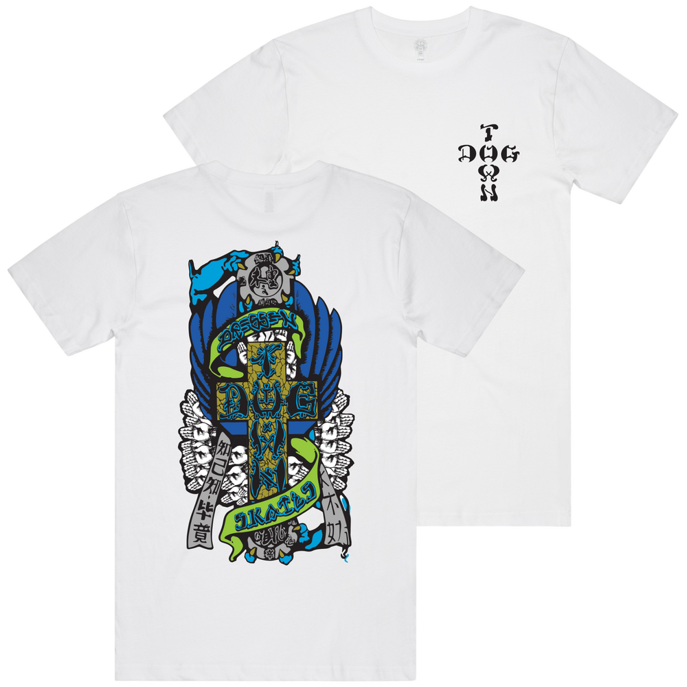 Dogtown Tee Eric Dressen Hands 80s (S) White