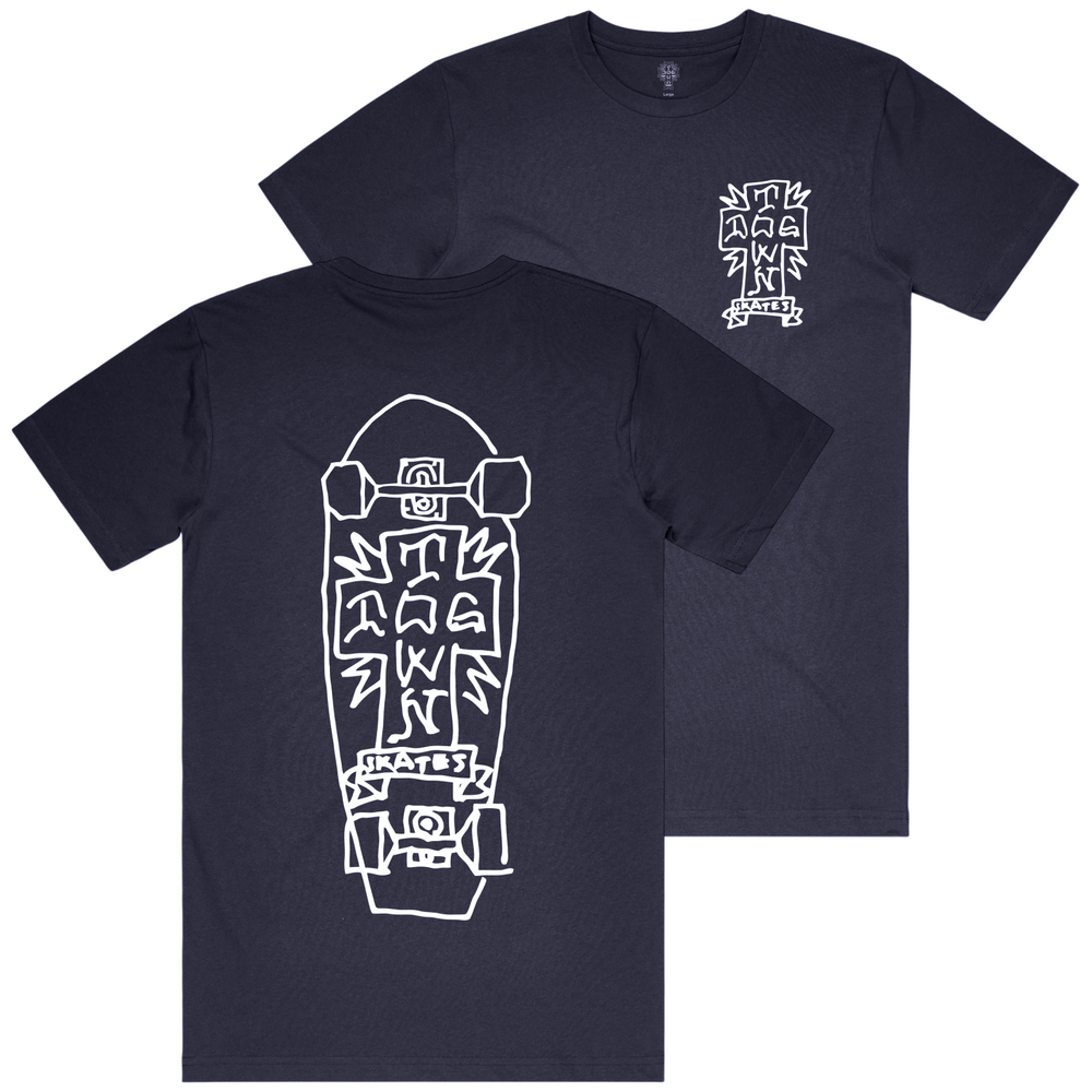 Dogtown Tee (S) Gonz 2 Navy