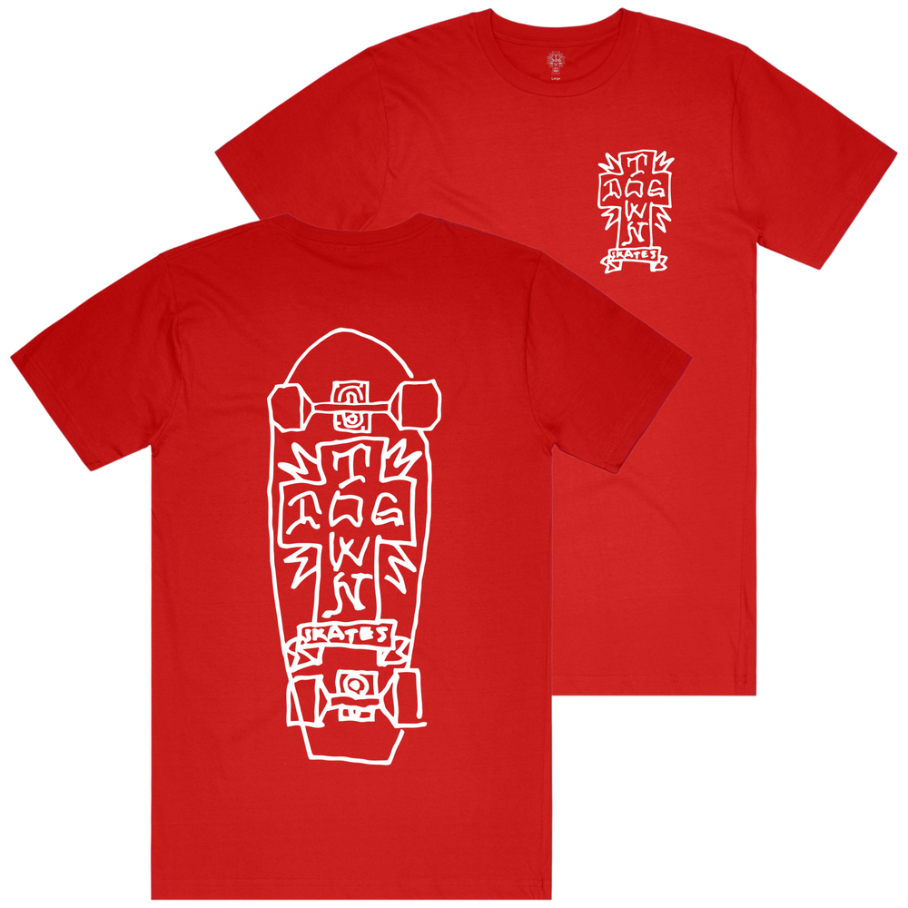 Dogtown Tee Gonz 2 (S) Red