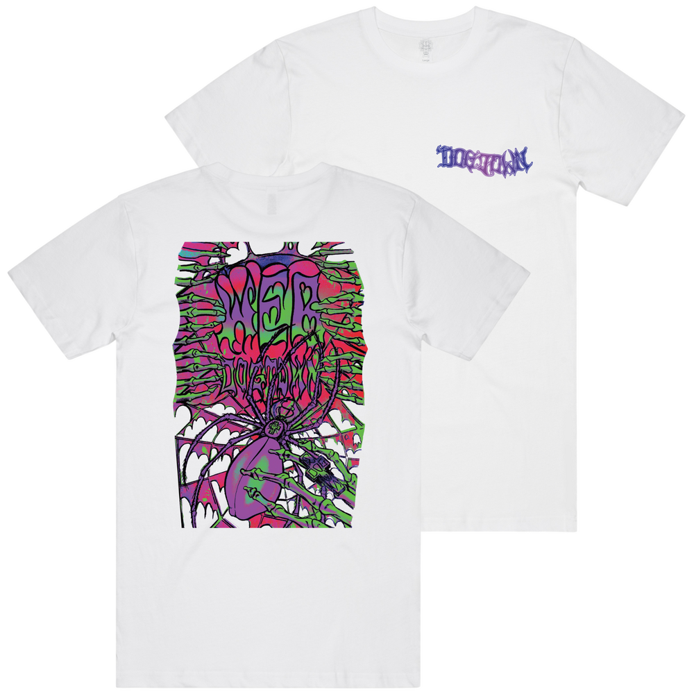 Dogtown Tee Web Neon (S) White