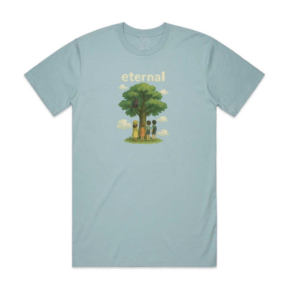 Eternal Tee Clouds S Pale Blue