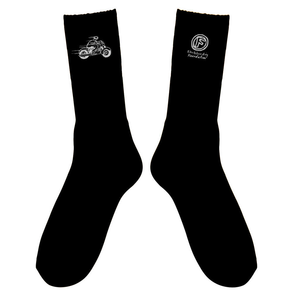 Foundation Socks Moto Black