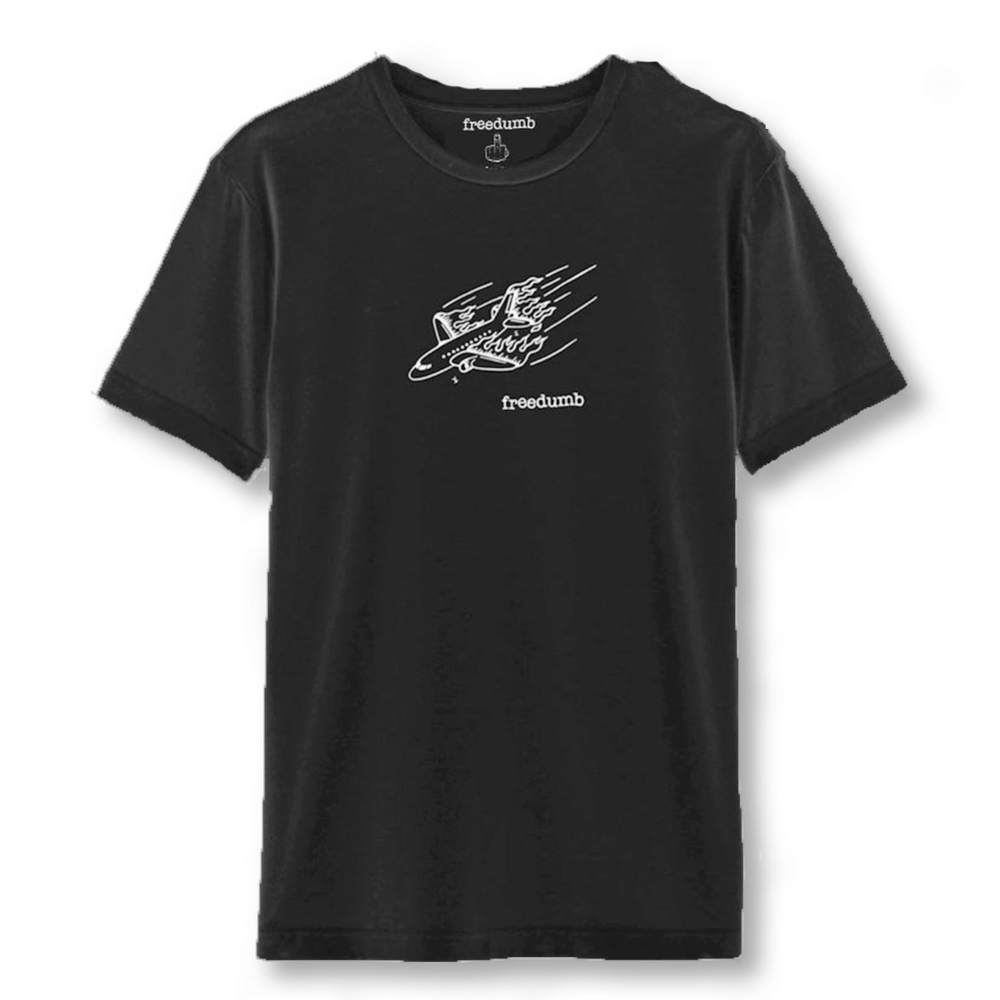 Freedumb Tee (L) Freedumb Airlines Black
