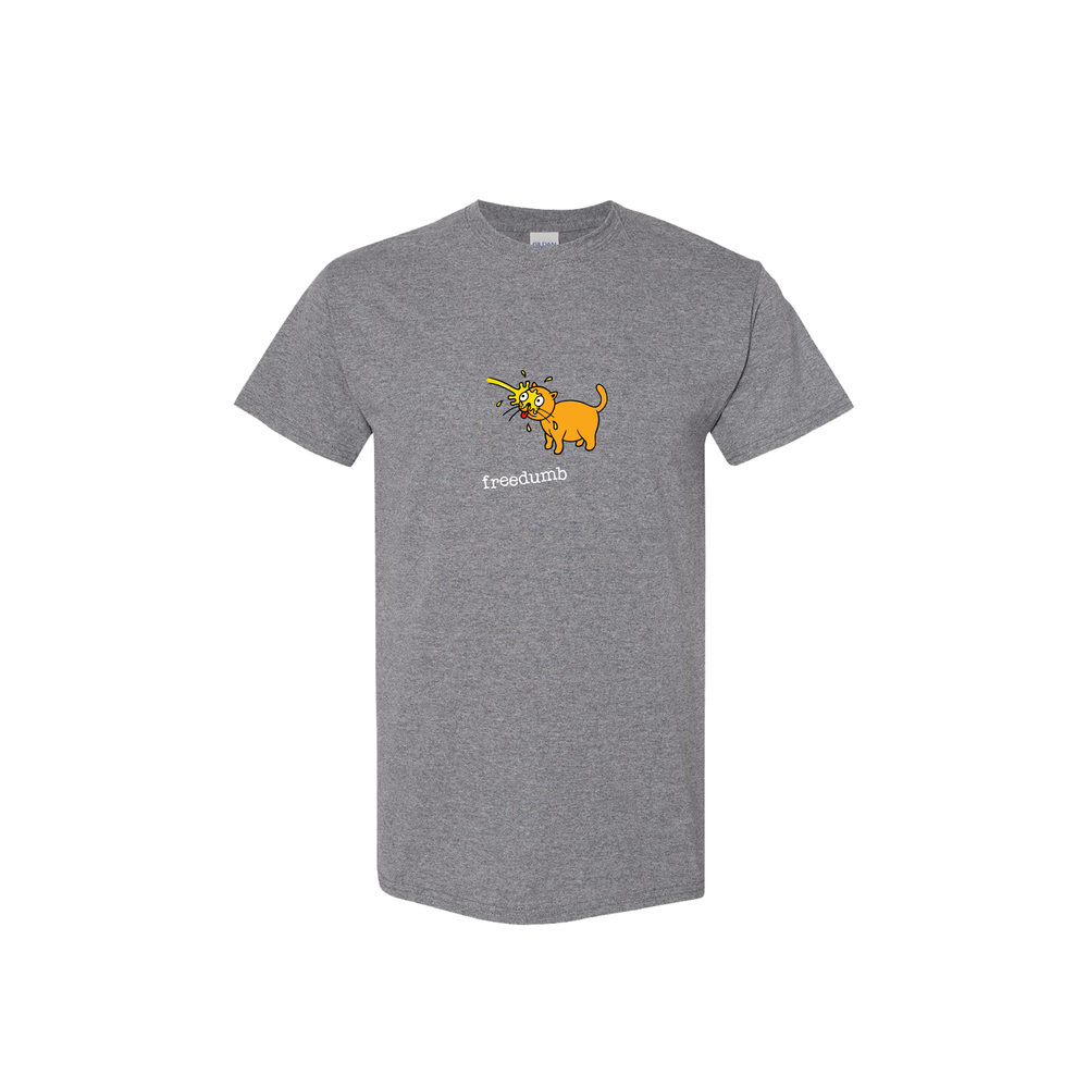 Freedumb Tee Piss Cat Dark Heather