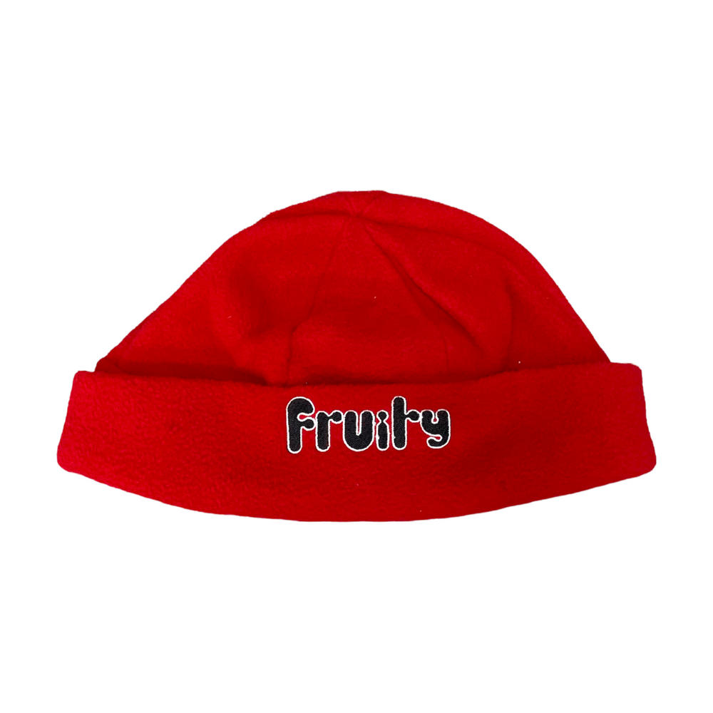 Fruity Beanie Polar Fleece Logo Red