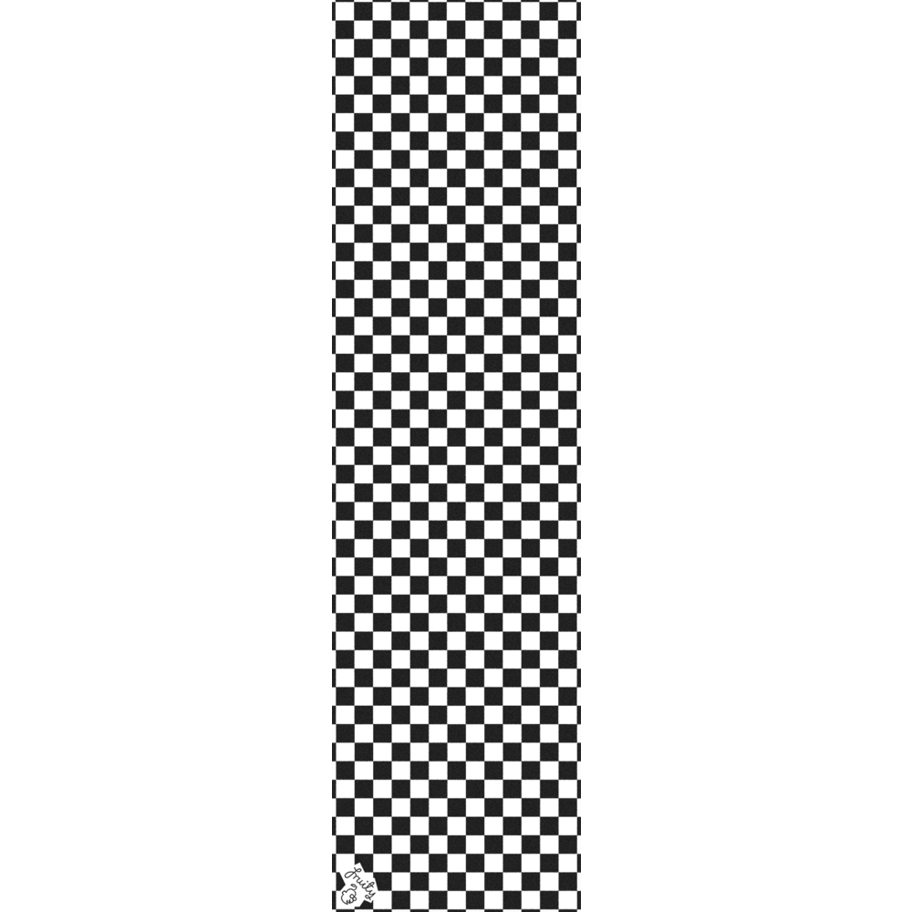 Fruity Griptape (9"x33") Black/White Checkers Single Sheet