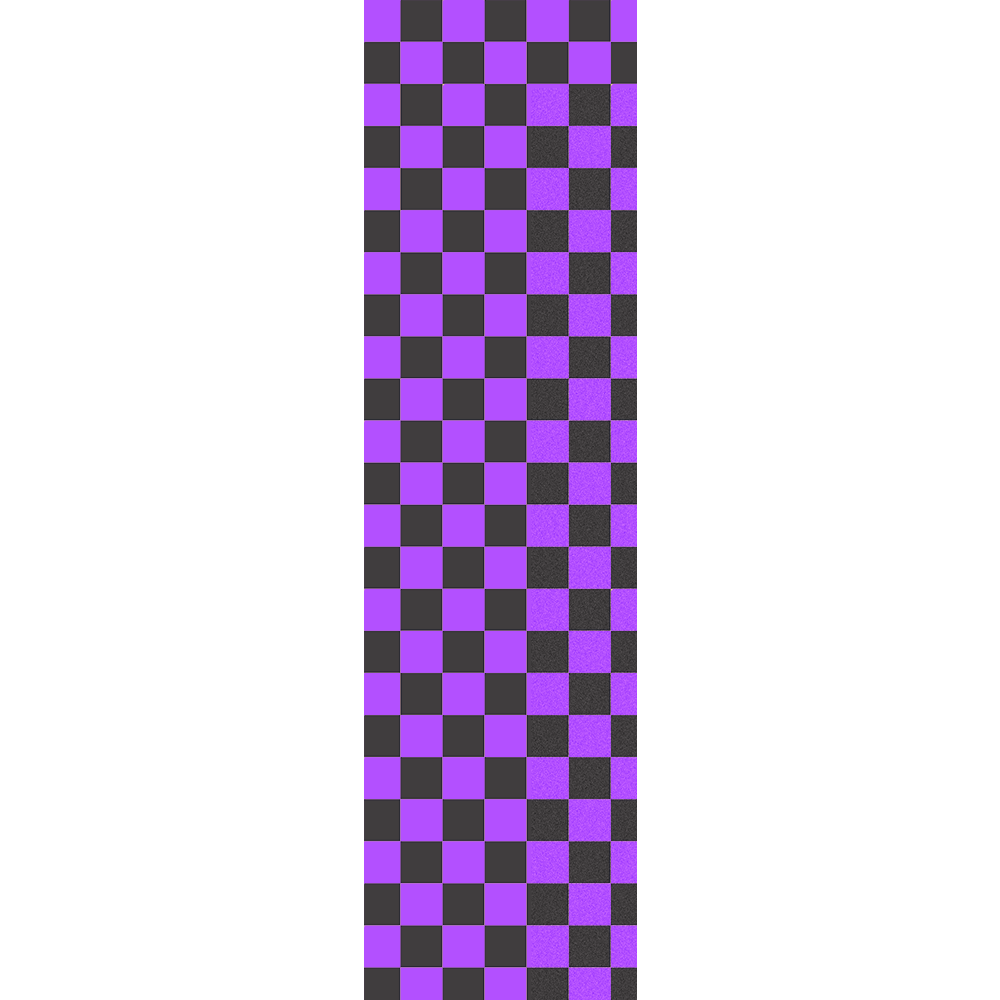 Fruity Griptape  (9"x33") Black/Purple Checkers Single Sheet