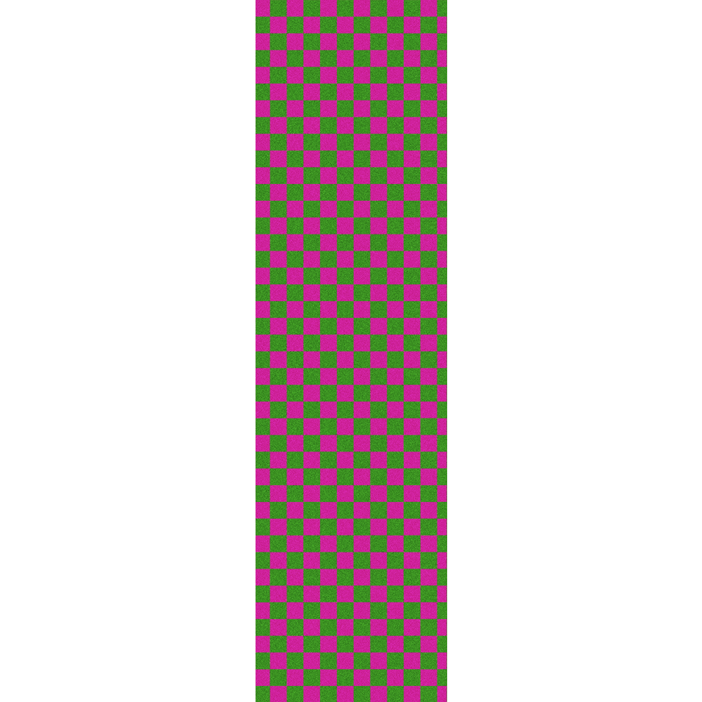 Fruity Griptape  (9"x33") Pink/Green Checkers Single Sheet