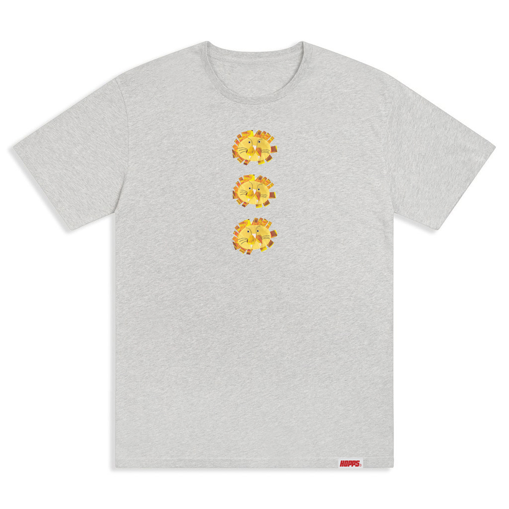 Hopps Tee 3 Lions Ash