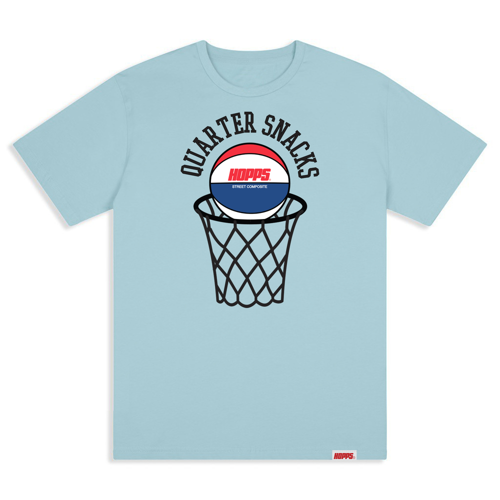 Hopps Tee Quartersnacks Street Composite Light Blue