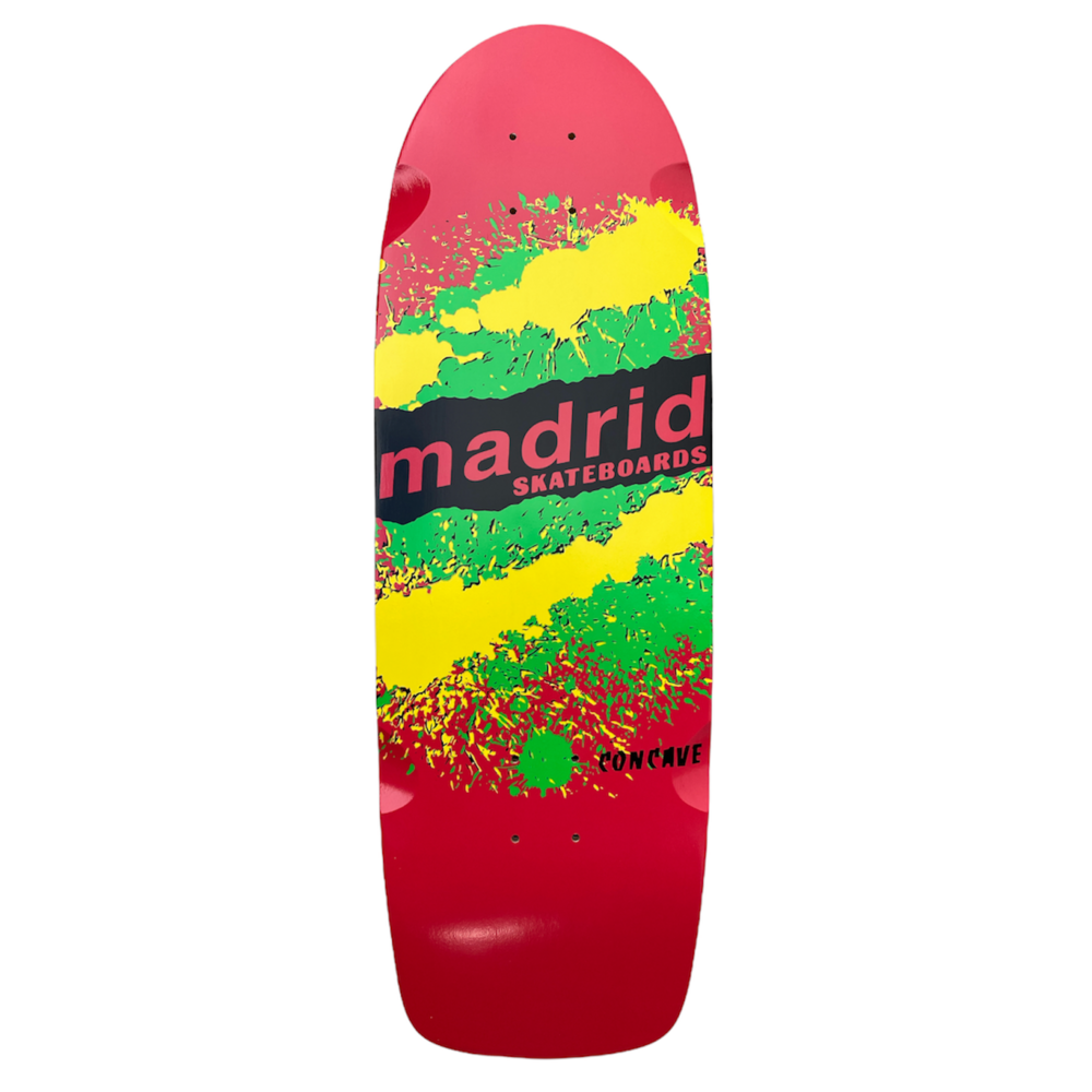 Madrid Deck Retro Explosion Red 9.5"