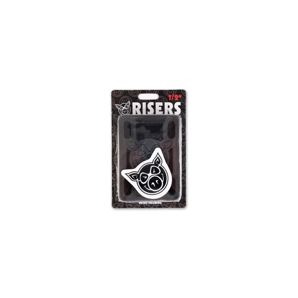 Pig Risers 1/8 Inch Hard Black 3mm