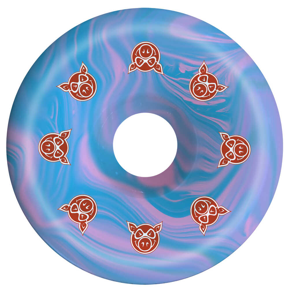 Pig Wheels 53mm (99a) Conical Swirl Purple