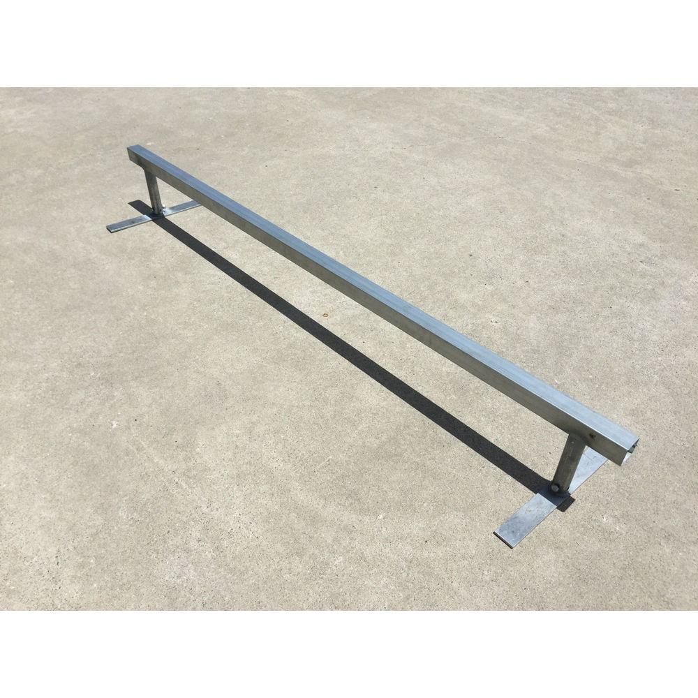 Trinity Flat Bar Square Grind Rail - 2m Long with Adjustable Height