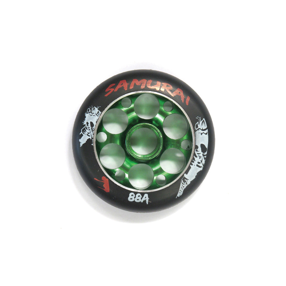 Samurai Wheel 100mm Armors Black/Green