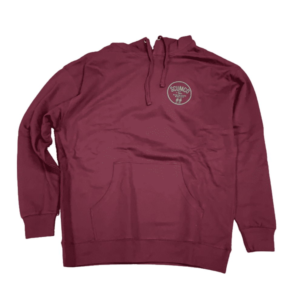 Scumco Hoodie Maroon Euclid