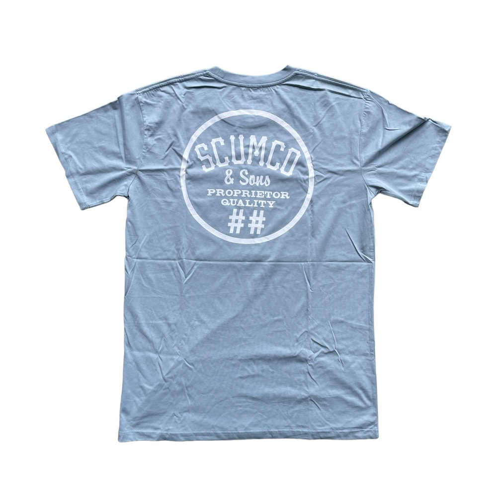 Scumco Tee Light Blue Logo