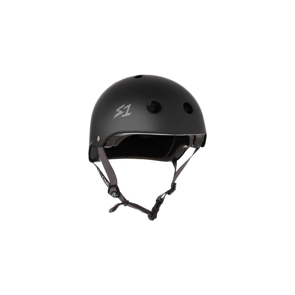 S-One Helmet Lifer (XS) Black Matte/Grey Straps