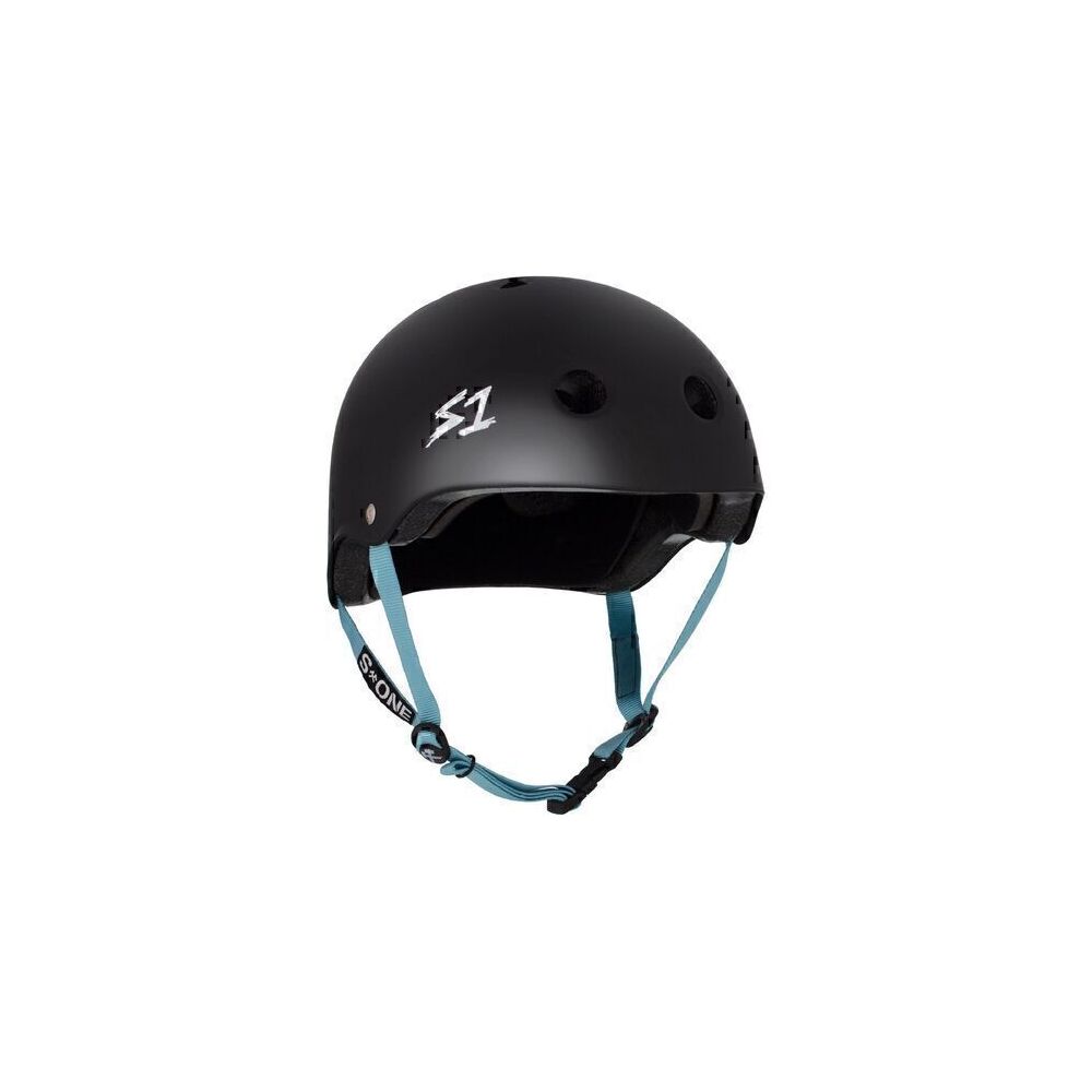 S-One Helmet Lifer (XS) Undialed Collab Black Matte/Light Blue Straps 