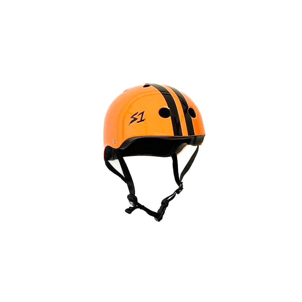 S-One Helmet Lifer (XS) Bright Orange/Black Stripes 