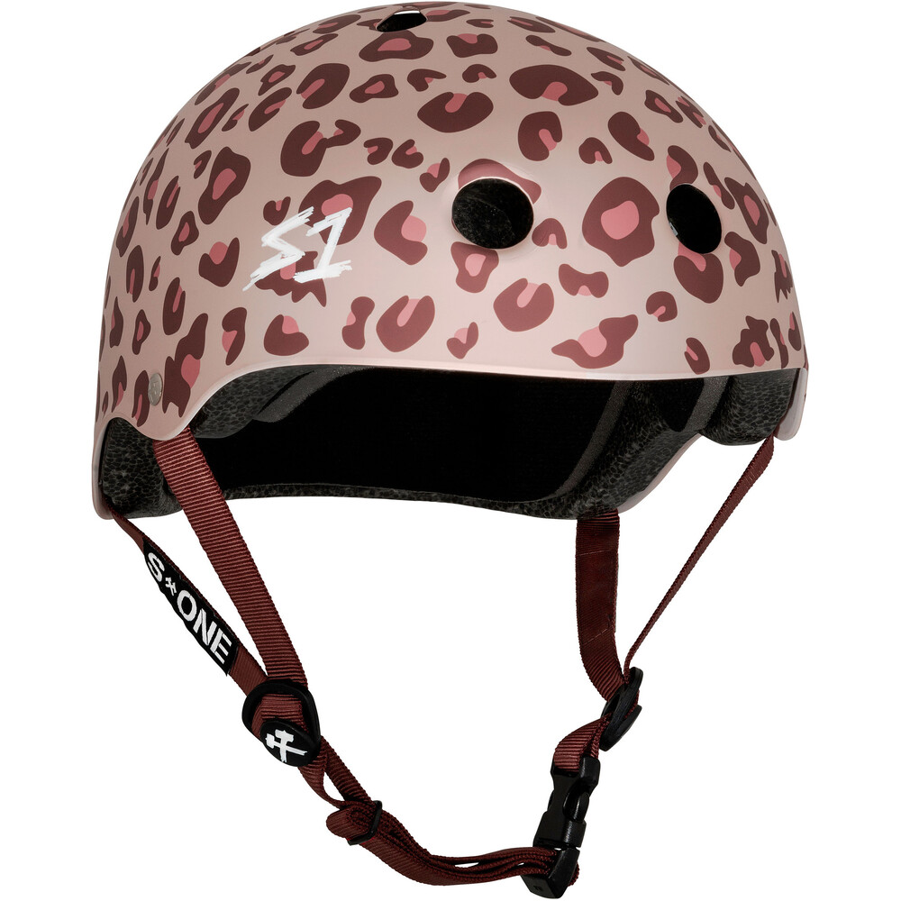 S-One Helmet Lifer (XS) Light Pink Cheetah - Pink Helmet Posse Collab