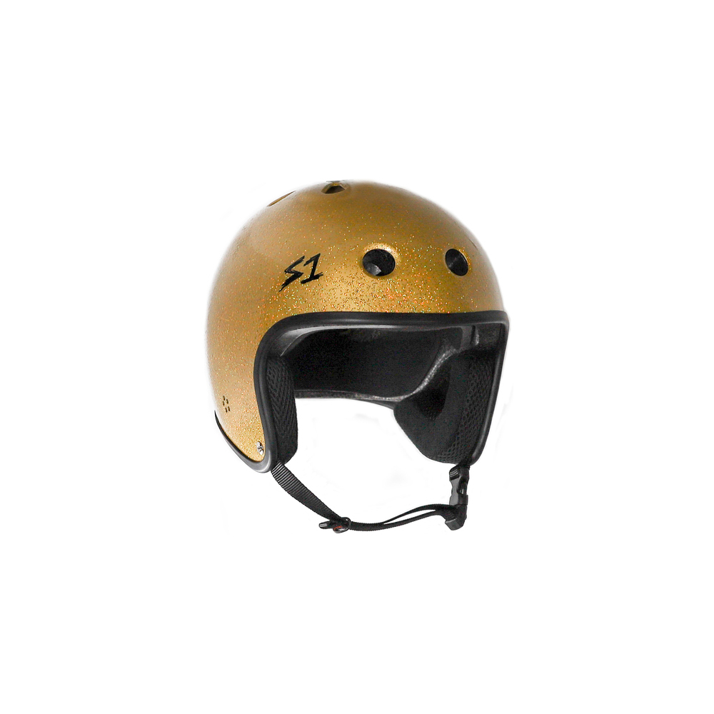 S-One Helmet Retro Lifer (XS) Gold Gloss Glitter