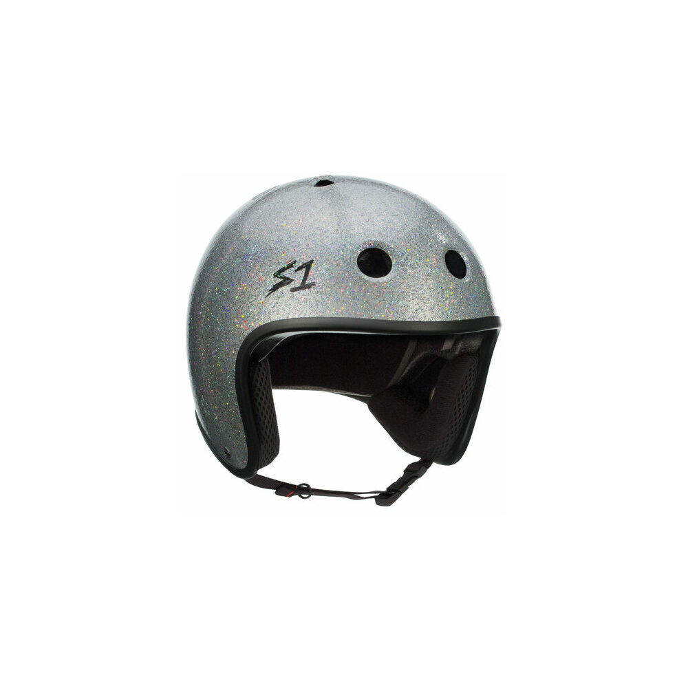 S-One Helmet Retro Lifer (XS) Silver Gloss Glitter