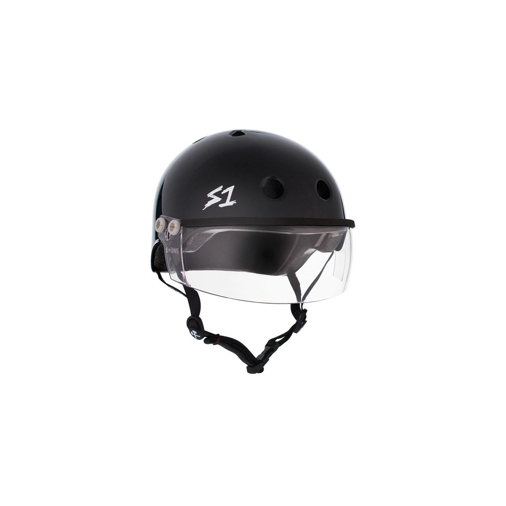 S-One Helmet Lifer Visor (L) Black Gloss