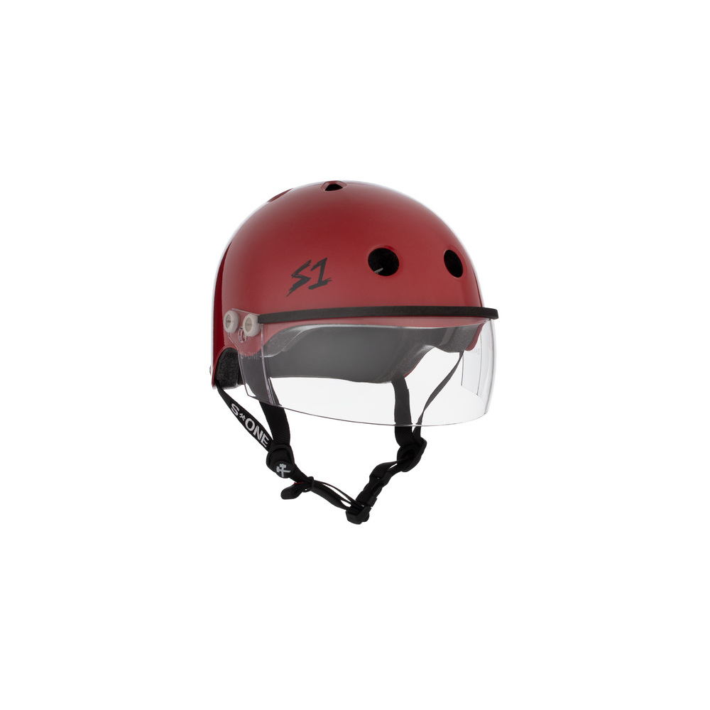 S-One Helmet Lifer Visor (XL) Blood Red Gloss