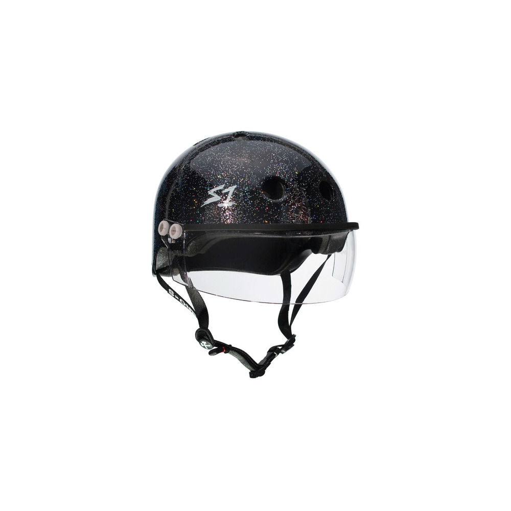 S-One Helmet Lifer Visor (XS) Black Gloss Glitter