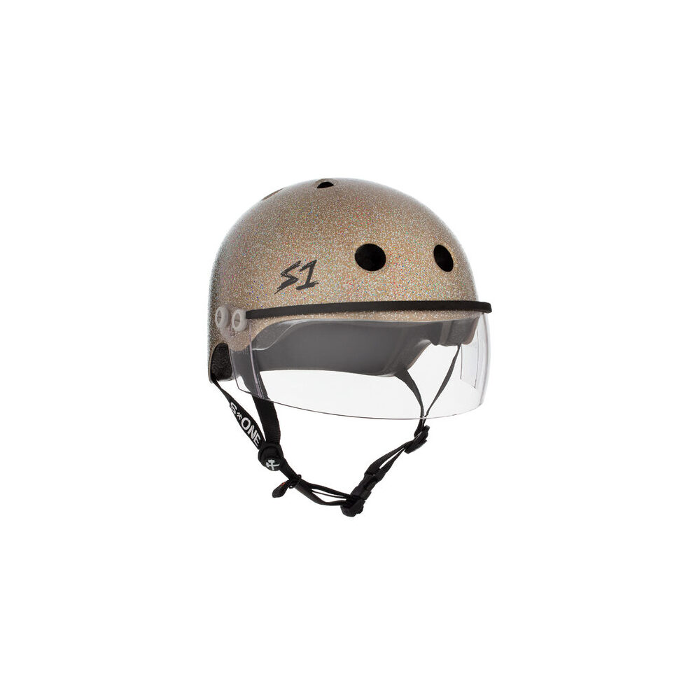 S-One Helmet Lifer Visor (XS) Gold Gloss Glitter