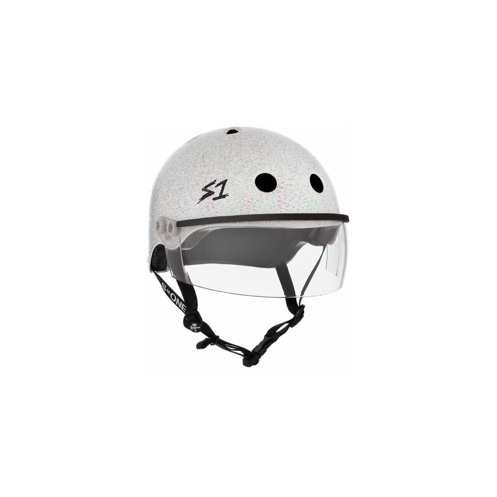 S-One Helmet Lifer Visor (XS) White Gloss Glitter