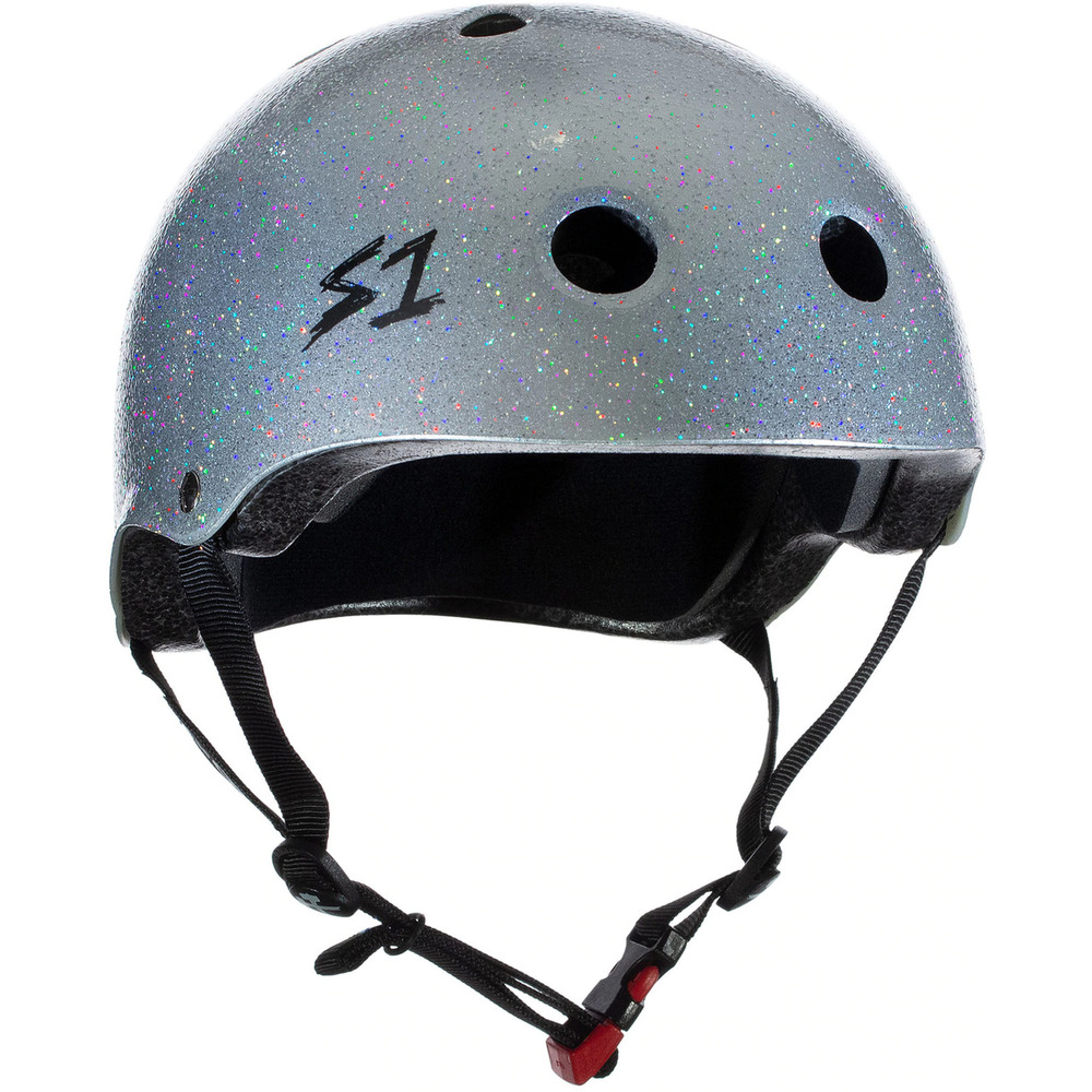 S-One Helmet Mini Lifer Silver Gloss Glitter