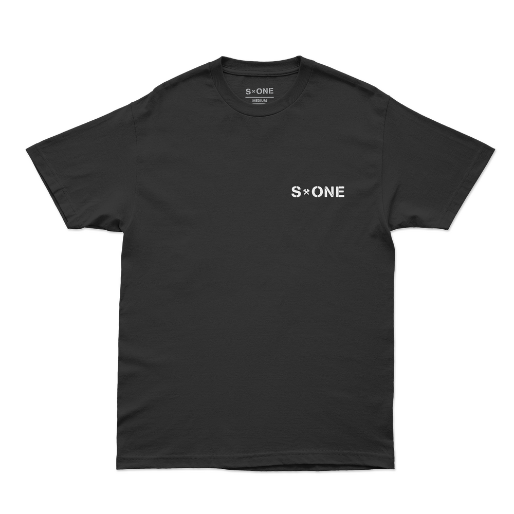 S-One Tee (M) Pocket Logo Black 
