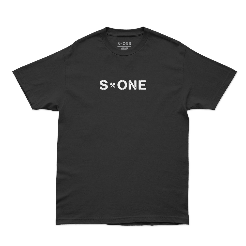 S-One Tee (S) Logo Black