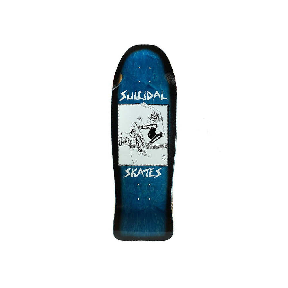 Suicidal Skates Deck 10.125 Pool Skater Reissue Black Fade/Assorted Stains